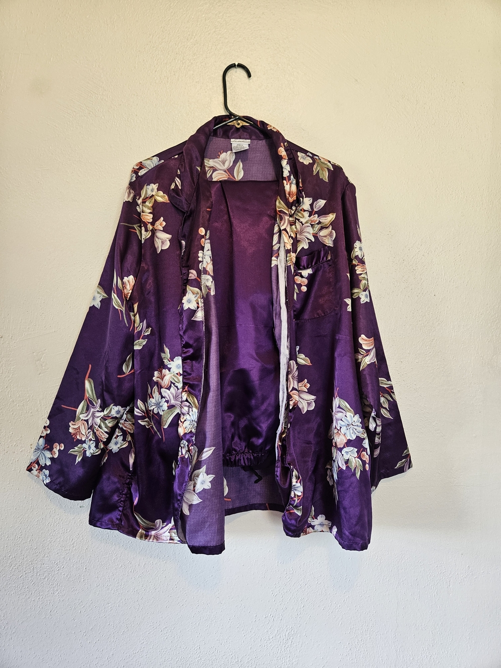Secret Treasures Purple Satin Like Sleepwear Set